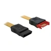 Image de Cable SATA Extension - Câble d'extension SATA - Serial ATA 150/300/600 - SATA (M) pour SATA (F) - 30 cm - connecteur droite - jaune