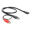 Image de - Câble USB - USB type A (M) pour USB (alimentation uniquement), Micro-USB de type B (M) - USB 3.0 - 20 cm
