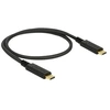 Image de - Câble USB - 24 pin USB-C (M) pour 24 pin USB-C (M) - USB 3.1 Gen 2 - 3 A - 50 cm - noir