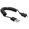 Image de - Câble USB - USB (M) pour Micro-USB de type B (M) - 60 cm - bobiné - noir