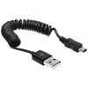Image de - Câble USB - USB (M) pour mini USB type B (M) - 60 cm - bobiné - noir
