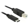 Image de - Câble USB - 24 pin USB-C (M) pour USB type B (M) - USB 2.0 - 3 A - 50 cm - noir