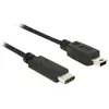Image de - Câble USB - 24 pin USB-C (M) pour mini-USB de type B (M) - USB 2.0 - 500 mA - 50 cm - noir