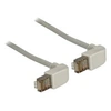 Image de - Cordon de raccordement - RJ-45 (M) pour RJ-45 (M) - 50 cm - SFTP - CAT 5e - moulé, connecteur à 90 ° - gris