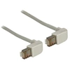 Image de - Cordon de raccordement - RJ-45 (M) pour RJ-45 (M) - 1 m - SFTP - CAT 5e - moulé, connecteur à 90 ° - gris