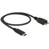 Image de - Câble USB - Micro-USB de type B (M) pour 24 pin USB-C (M) - USB 3.1 Gen 2 - 50 cm - noir
