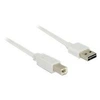 Image de Easy - Câble USB - USB (M) reversible pour USB type B (M) - USB 2.0 - 2 m - blanc