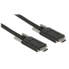 Image de - Câble USB - 24 pin USB-C (M) pour 24 pin USB-C (M) - USB 3.1 Gen 2 - 3 A - 1 m - vis moletées - noir