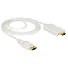 Image de - Câble adaptateur - DisplayPort mâle pour HDMI mâle - 2 m - triple paire torsadée blindée - blanc - passif