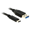 Image de - Câble USB - 24 pin USB-C (M) pour USB type A (M) - USB 3.1 Gen 2 - 1 m - connecteur C réversible - noir