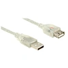 Image de - Rallonge de câble USB - USB (F) pour USB (M) - USB 2.0 - 1 m - transparent