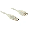 Image de - Rallonge de câble USB - USB (F) pour USB (M) - USB 2.0 - 1.5 m - transparent