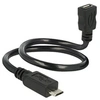 Image de OTG ShapeCable - Rallonge de câble USB - Micro-USB de type B (F) pour Micro-USB de type B (M) - USB 2.0 OTG - 35 cm - noir
