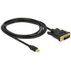Image de - Câble adaptateur - liaison simple - Mini DisplayPort (M) pour DVI-D (M) - DisplayPort 1.1 - 2 m - passif, vis moletées - noir