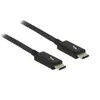 Image de - Câble Thunderbolt - 24 pin USB-C (M) pour 24 pin USB-C (M) - USB 3.1 Gen 2 / Thunderbolt 3 / DisplayPort 1.2a - 20 V - 5 A - 1 m - support 4K -