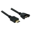 Image de - Câble HDMI avec Ethernet - HDMI mâle pour HDMI femelle - 1 m - noir