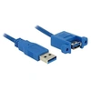 Image de Panel-mount - Câble USB - USB type A (F) pour USB type A (M) - USB 3.0 - 1 m
