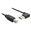 Image de Easy - Câble USB - USB (M) à angle gauche/droit, réversible pour USB type B (M) - USB 2.0 - 50 cm - noir