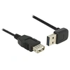 Image de Easy - Rallonge de câble USB - USB (M) incliné vers le haut/bas, réversible pour USB (F) - USB 2.0 - 50 cm - noir