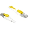 Image de Secure - Cordon de raccordement - RJ-45 (M) pour RJ-45 (M) - 50 cm - STP - CAT 6a - sans halogène - blanc