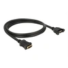 Image de - Câble HDMI avec Ethernet - HDMI femelle pour HDMI femelle vissable - 1 m - noir - support 4K