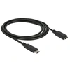 Image de - Câble d'extension USB - 24 pin USB-C (M) pour 24 pin USB-C (F) - USB 3.1 Gen 1 - 3 A - 1.5 m - noir