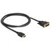 Image de - Câble adaptateur - HDMI mâle pour DVI-D mâle - 1 m - triple blindage - noir - vis moletées