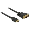 Image de - Câble adaptateur - DVI-D mâle pour HDMI mâle - 2 m - triple blindage - noir - vis moletées