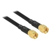 Image de Câble de raccordement pour antenne WiFi 88891 [1x SMA mâle - 1x SMA mâle] 5.00 m noir contacts dorés