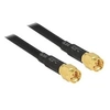 Image de Câble de raccordement pour antenne WiFi 88892 [1x SMA mâle - 1x SMA mâle] 2.00 m noir contacts dorés