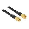 Image de Câble de raccordement pour antenne WiFi 88893 [1x SMA mâle - 1x SMA mâle] 10.00 m noir contacts dorés