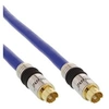 Image de InLine Premium - Câble vidéo - S-Video - 4 broches mini-din mâle pour 4 broches mini-din mâle - 10 m - câble coaxial à double blindage - bleu