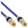 Image de InLine Premium - Câble audio numérique / vidéo (coaxial) - RCA mâle pour RCA mâle - 15 m - blindé - bleu