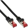 Image de - Cordon de raccordement - RJ-45 (M) pour RJ-45 (M) - 30 cm - Paire torsadée blindée (SSTP) - CAT 6 - moulé - noir