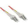 Image de - Cordon de raccordement - LC multi-mode (M) pour LC multi-mode (M) - 1 m - 1 m - fibre optique - 50 / 125 microns - OM2 - sans halogène