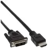 Image de - Câble adaptateur - liaison simple - HDMI mâle pour DVI-D mâle - 2 m - noir