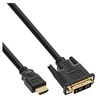 Image de InLine - Câble adaptateur - liaison simple - HDMI mâle pour DVI-D mâle - 1 m - blindé - noir