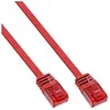 Image de InLine - Cordon de raccordement - RJ-45 (M) pour RJ-45 (M) - 1 m - UTP - CAT 6 - moulé, plat - rouge