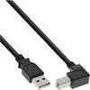 Image de InLine - Câble USB - USB (M) pour USB type B (M) - 2 m - connecteur à 90 ° - noir