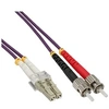 Image de Câble duplex optique fibre optique LC / ST 50 / 125µm OM4 10m