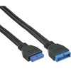 Image de - Rallonge de câble USB - tête 19 broches USB 3.0 (M) pour tête 19 broches USB 3.0 (F) - USB 3.0 - 35 cm