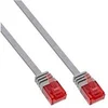 Image de InLine - Cordon de raccordement - RJ-45 (M) pour RJ-45 (M) - 1.5 m - UTP - CAT 6 - moulé, plat - gris