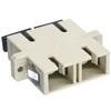 Image de Adaptateur de fibre optique, manchon en céramique SC / SC MM duplex avec bride, gris