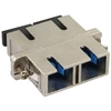 Image de Adaptateur métallique en fibre optique avec manchon en céramique SC / SC SM duplex avec bride