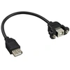 Image de - Adaptateur USB - Micro-USB de type B (F) pour USB (F) - 20 cm - noir
