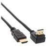 Image de High Speed - Câble HDMI avec Ethernet - HDMI mâle pour HDMI mâle - 0.5 m - paire torsadée blindée (STP) - noir - support 4K, connecteur à 90 °