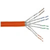 Image de Câble d'installation duplex S / FTP PiMF Cat.7a AWG23 1200MHz sans halogène orange 300m