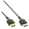 Image de Super Slim High Speed HDMI Cable with Ethernet - Câble HDMI avec Ethernet - HDMI mâle pour HDMI mâle - 1.8 m - triple blindage - noir - support 4K