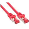 Image de - Cordon de raccordement - RJ-45 (M) pour RJ-45 (M) - 15 m - SFTP, PiMF - CAT 6 - sans halogène, moulé, sans crochet - rouge