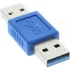 Image de - Adaptateur USB - USB type A (M) pour USB type A (M) - USB 3.0 - bleu